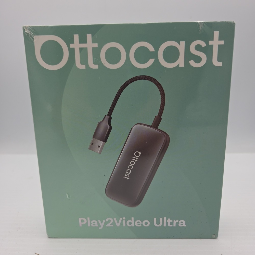 OTTOCAST Play2Video Ultra Wireless CarPlay Android Auto Adapter AI Box Video PL